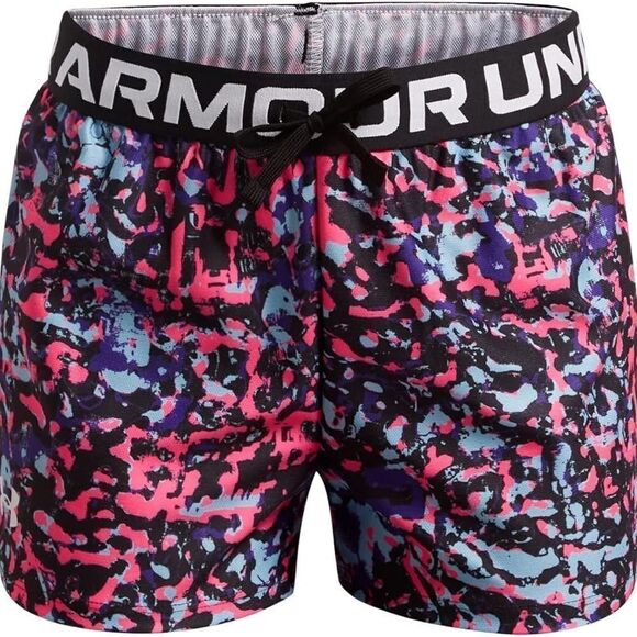 Under Armour Girls Play Up Printed Shorts Multi Color- Size MD - Picture 1 of 6